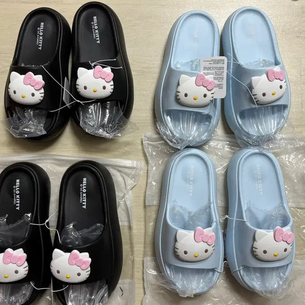 [BUNJANG] Sanrio Hello Kitty Platform Slippers Sandals / 산리오 헬로키티 통굽 슬리퍼 샌들 230 240 250새상품