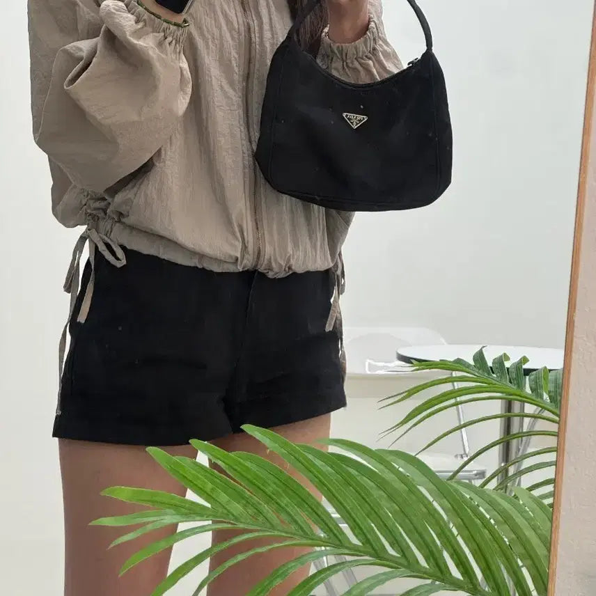 [BUNJANG] Prada Mini Hobo Bag Nylon Pocono Tote Bag / 프라다 미니 호보백 나일론 포코노 토트백 (상태 좋음)