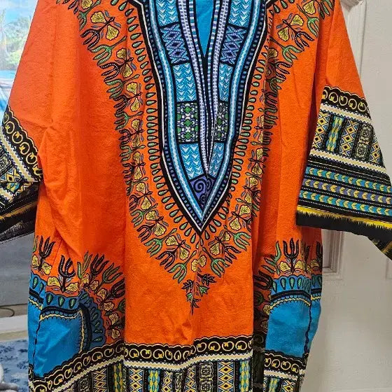 [BUNJANG] Tie-Dye Pattern Set-Up Orange / 나염 패턴 바지 ,티  오렌지 색상 셋업
