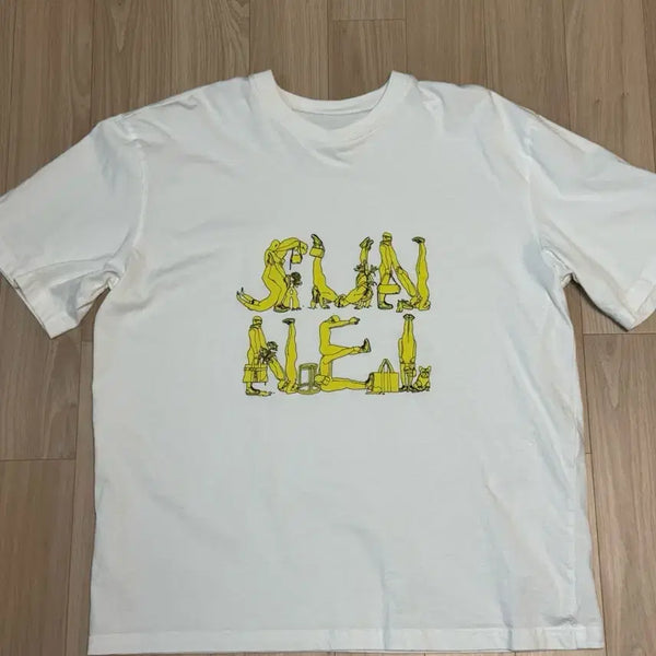 [BUNJANG] SUNNEI White Short Sleeve T-Shirt / 써네이 반팔티 화이트