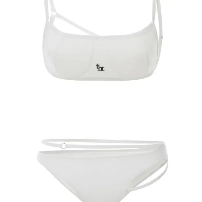 [BUNJANG] 3TIEEMS THt Strap Bikini White / 쓰리타임즈 스트랩 비키니 tht strap bikini