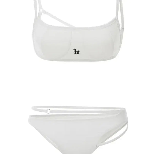 [BUNJANG] 3TIEEMS THt Strap Bikini White / 쓰리타임즈 스트랩 비키니 tht strap bikini