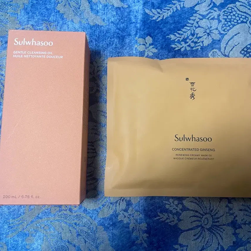 [BUNJANG] Sulwhasoo Gentle Cleansing Oil 200ml & Concentrated Ginseng Renewing Creamy Mask EX / 설화수 순행클렌징오일 200ml + 설화수 자음생마스크이엑스