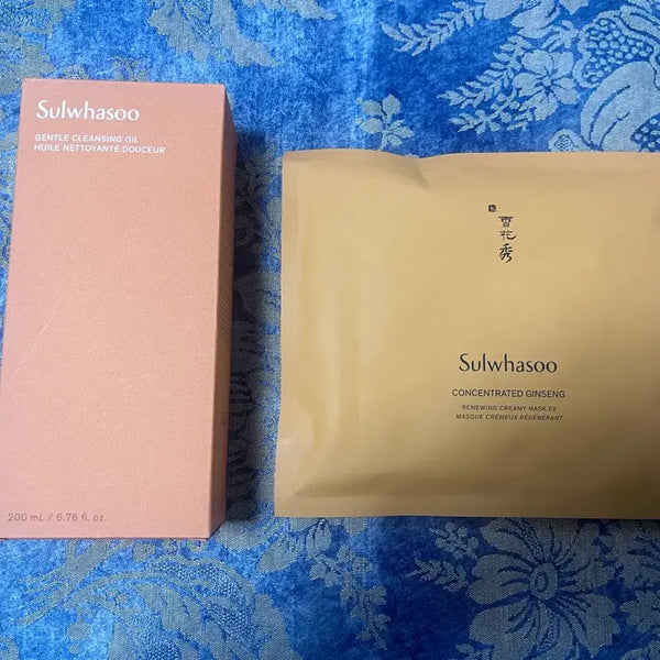 [BUNJANG] Sulwhasoo Gentle Cleansing Oil 200ml & Concentrated Ginseng Renewing Creamy Mask EX / 설화수 순행클렌징오일 200ml + 설화수 자음생마스크이엑스