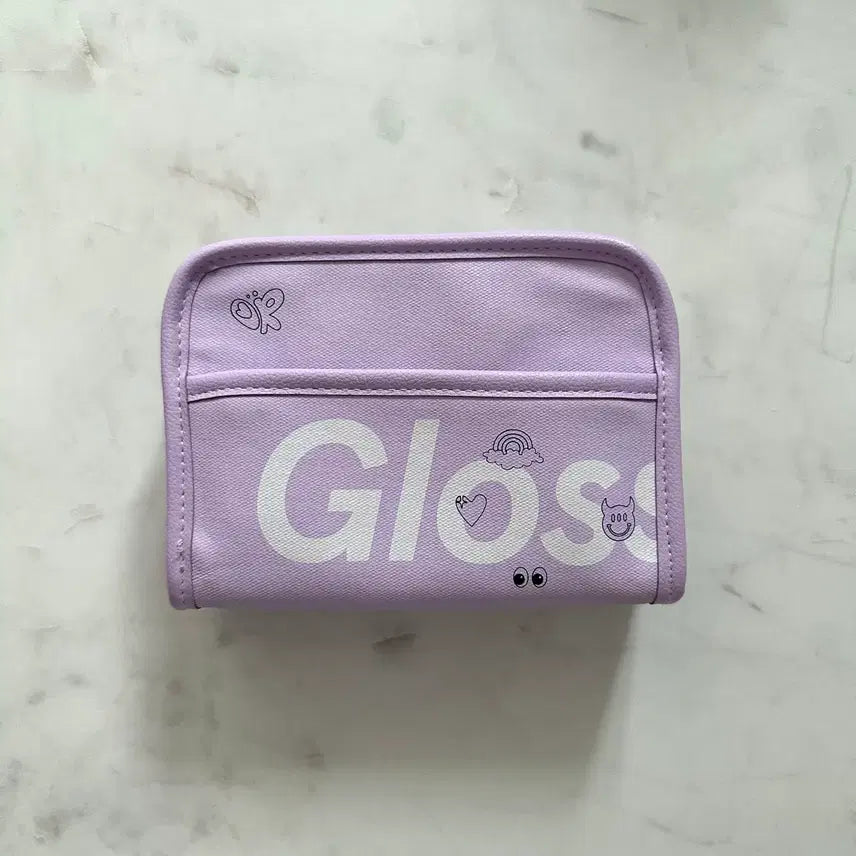 [BUNJANG] Glossier Olivia Rodrigo Limited Edition Makeup Pouch / Glossier 글로시에 올리비아 로드리고 한정판 메이크업 파우치