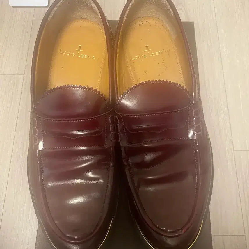 [BUNJANG] Louis Leeman Burgundy Penny Loafers (Size 42) / [정품/급매] 루이스 리만(Louis Leeman) 버건디 페니 로퍼 (