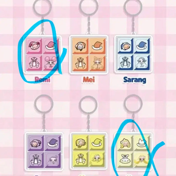 [BUNJANG] Ojamajo Doremi Keycap Keyring (Remi, Hana) / 꼬마마법사 레미 키캡 키링 (레미,하나)