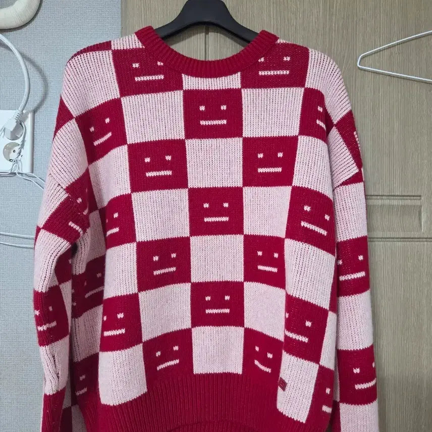 [BUNJANG] Acne Studios Check Face Knit Sweater / 아크네스튜디오 체크 페이스 니트