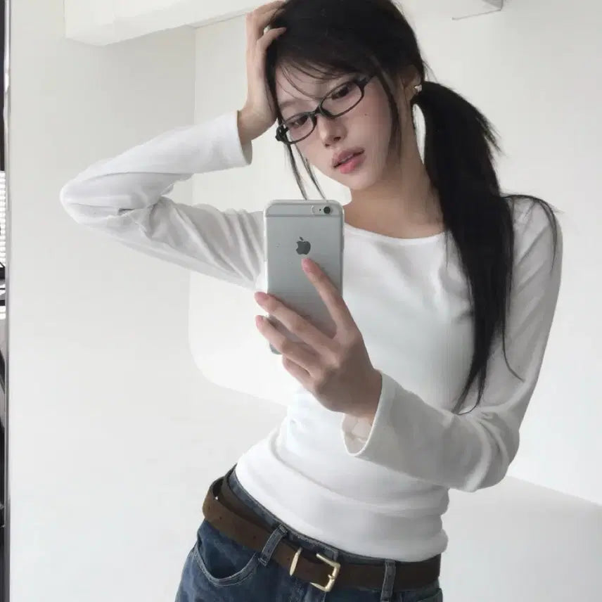 [BUNJANG] Modimood Bio-Washed Basic Long Sleeve T-Shirt / 모디무드 바이오워싱 모무 베이직 긴팔