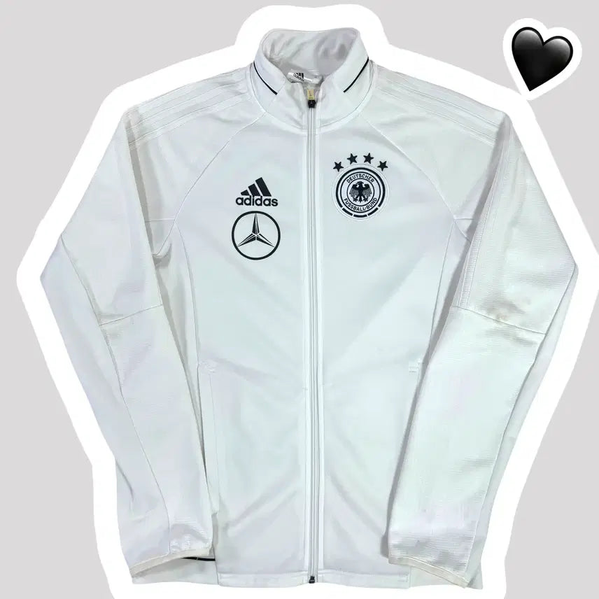 [BUNJANG] Adidas White Germany National Team Track Top Jersey / 아디다스 화이트 독일 국대 트랙탑 져지