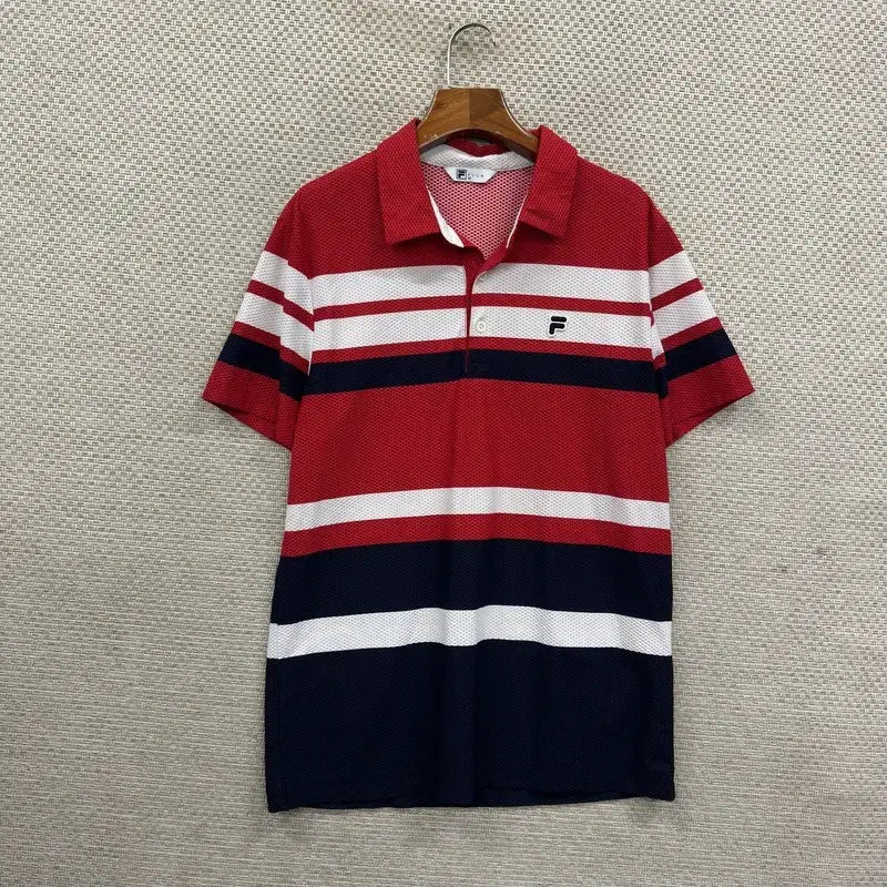 [BUNJANG] Fila Functional Short Sleeve Polo T-Shirt / 필라 기능성 반팔카라티 95 D05926