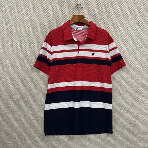 [BUNJANG] Fila Functional Short Sleeve Polo T-Shirt / 필라 기능성 반팔카라티 95 D05926