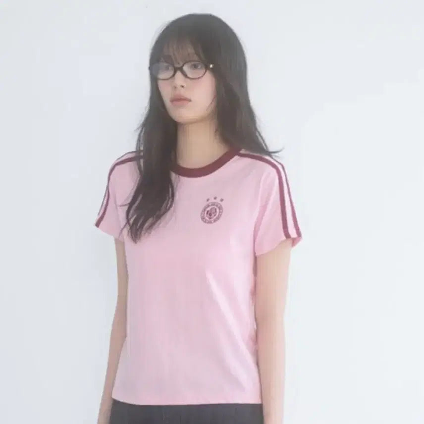 [BUNJANG] W LLF UNIFORM S/S TEE(PINK) / W LLF UNIFORM S/S TEE(PINK) 해비즘 티셔츠