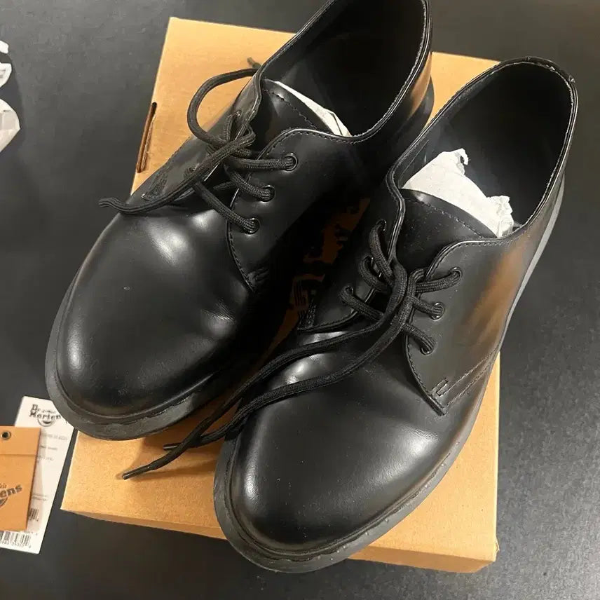 [BUNJANG] Dr. Martens 1461 Mono Black Leather Shoes Size 250 / 닥터마틴 1461 모노 250