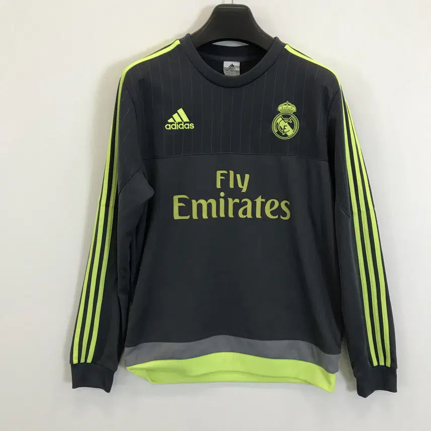 [BUNJANG] Adidas Real Madrid Training Top Grey Fluorescent Size 100 / 아디다스 레알마드리드 트레이닝 탑 [100사이즈]