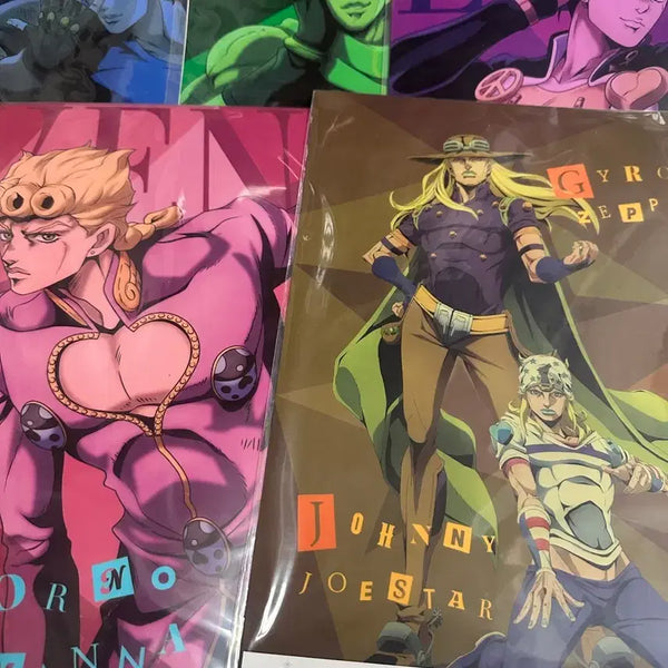 [BUNJANG] JoJo's Bizarre Adventure Ichiban Kuji K Prize Poster Bundle Set / 미개봉/일괄) 죠죠 제일복권 K상 포스터 죠르노 죠셉 죠스케 자이로 죠니