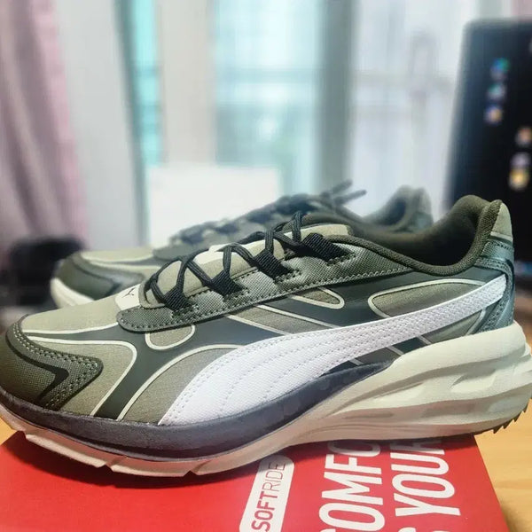 [BUNJANG] Puma Hypnotic Olive Black Sneakers (270) / (새상품) 푸마 힙노틱 올리브 블랙 270