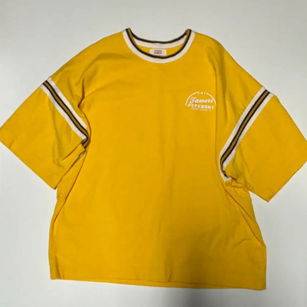 [BUNJANG] Studio Tombo Print Short Sleeve T-Shirt / 여성 스튜디오톰보이 빅 사이즈 프린팅 반팔 티셔츠 F