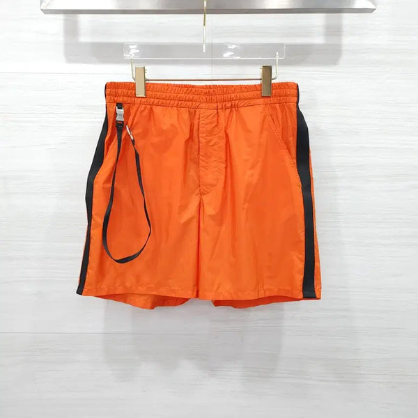 [BUNJANG] Prada Orange Triangle Logo Nylon Shorts M SPH157 / M / 프라다 오렌지 삼각로고 나일론 쇼츠 SPH157