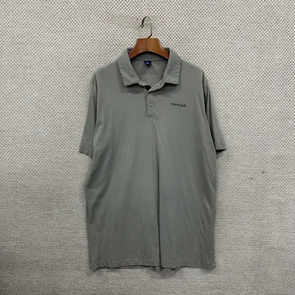 [BUNJANG] Montbell Men's XL Short Sleeve Collar T-Shirt / 몽벨 등산 반팔카라티 XL D05930