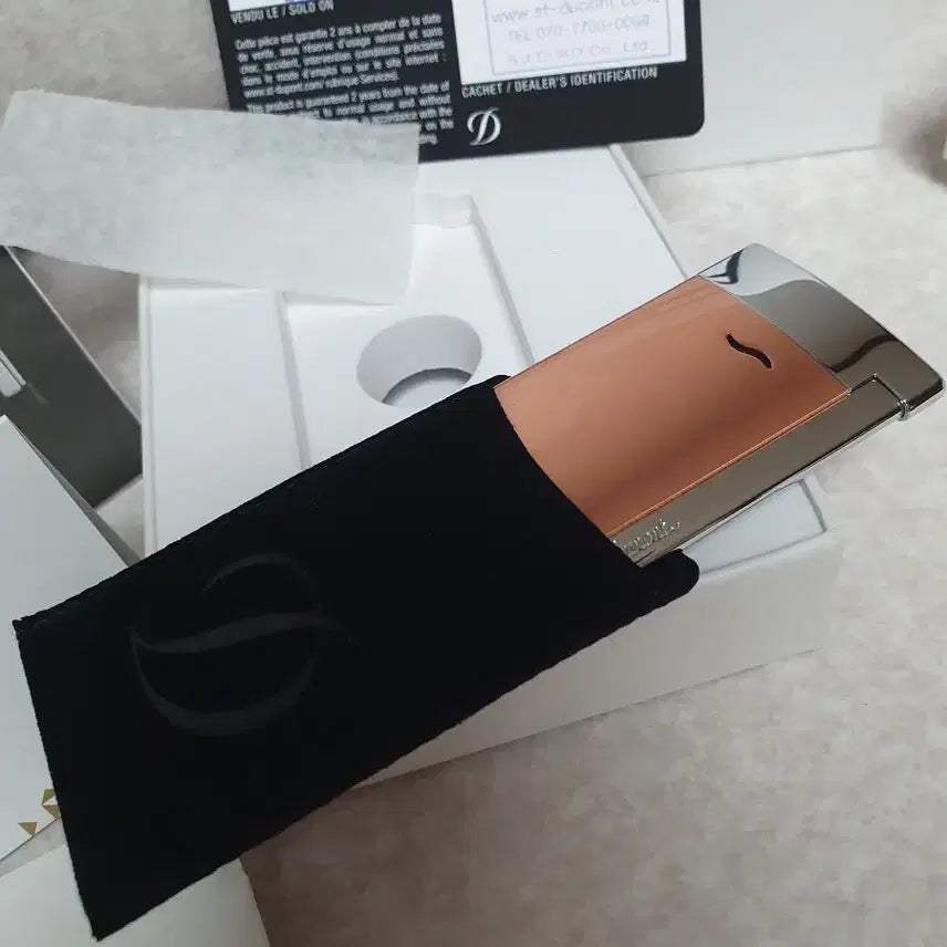 [BUNJANG] S.T. Dupont Slim 7 Turbo Lighter Rose Gold Brushed Chrome / [새상품,풀세트] 듀퐁라이터 슬림7 신형 터보 ca027704 로즈골드