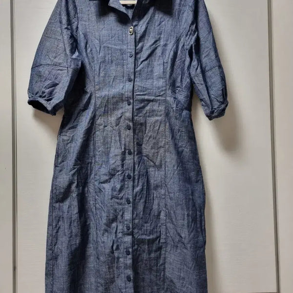 [BUNJANG] ANSICH Cotton Shirt Dress - Navy / ANSICH 셔츠 원피스 S