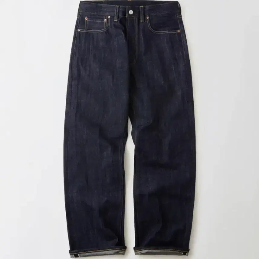 [BUNJANG] Outstanding 30S Cinch Back Selvedge Wide Pants / 아웃스탠딩 30S CINCH BACK SELVEDGE WIDE PANTS