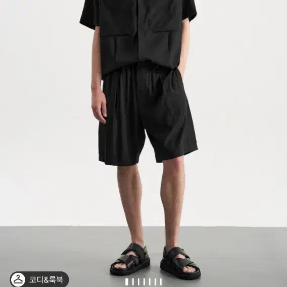[BUNJANG] System Homme 25SS Textured Drawstring Setup Shorts / 시스템옴므 25ss 텍스처드 드로우스트링 셋업 쇼츠