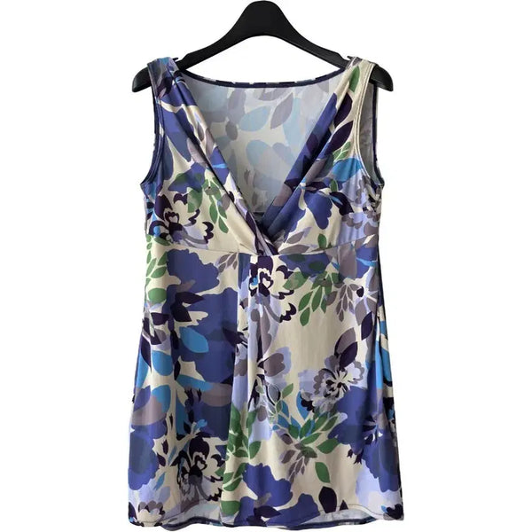 [BUNJANG] Floral Sleeveless Mini Dress / 55/꽃무늬 민소매 미니원피스