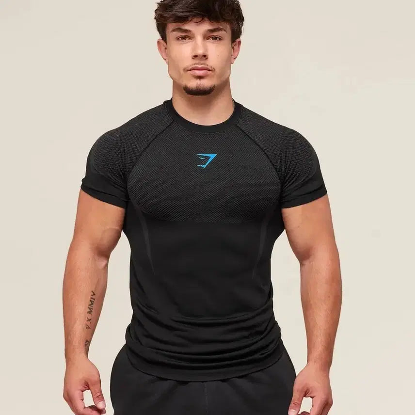 [BUNJANG] Gymshark Onyx 5.0 Seamless Leggings Blue Black L / 짐샤크 오닉스5.0 심리스 블루 블랙 L