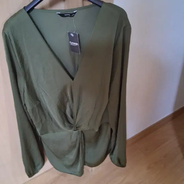 [BUNJANG] George Satin Blouse / 유럽브랜드 George 블라우스 새상품