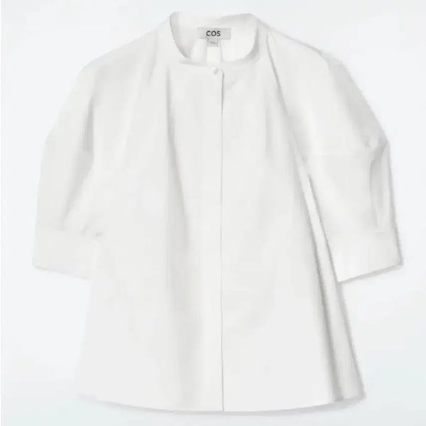 [BUNJANG] COS Puff Sleeve Blouse White Size 32 / 코스 퍼프 슬리브 블라우스 32 새상품