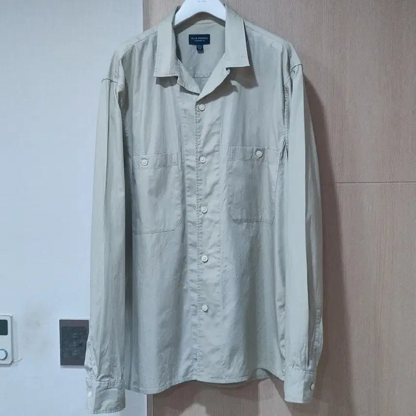 [BUNJANG] Club Monaco 2023 Shirt Jacket Beige Size 100 / 클럽모나코 한섬2023 셔츠쟈켓 베이지100