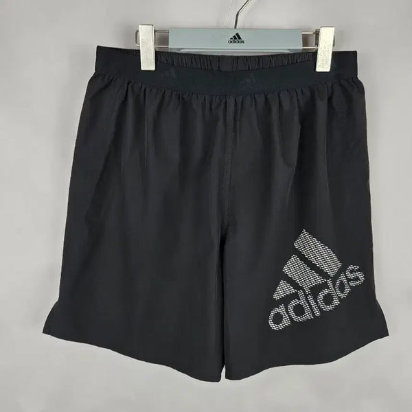 [BUNJANG] Adidas Men's 2XL (110) Black Spandex Woven Shorts / [무료배송]아디다스 2XL (110) 남성 밴딩 스판 우븐 반바지 쇼츠