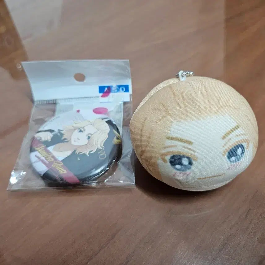 [BUNJANG] Tokyo Revengers Mikey Manju + Can Badge Set / 도리벤 마이키 만쥬 캔뱃지