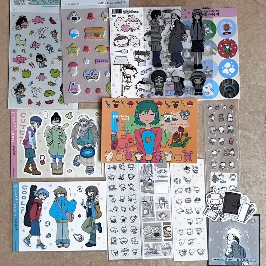 [BUNJANG] Bundle Set Various Artists Stickers / [일괄] 1차 스티커 처분 유리님, 우이님, 주바님 등