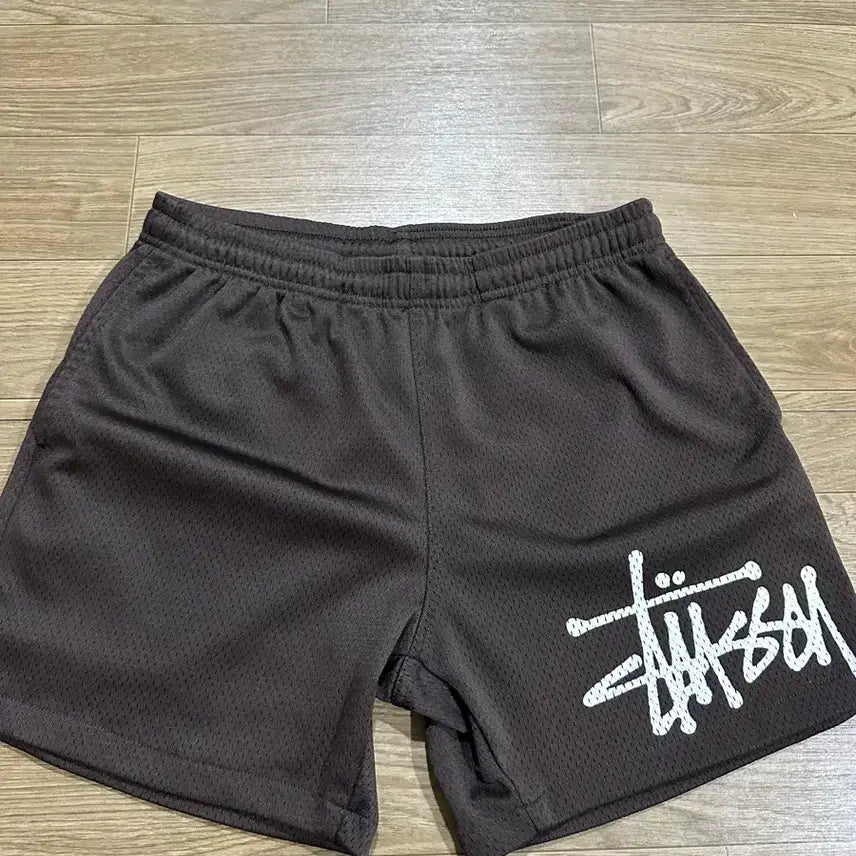 [BUNJANG] Stussy Big Basic Mesh Shorts Brown / 스투시 빅 베이직 메쉬 쇼츠 브라운 S