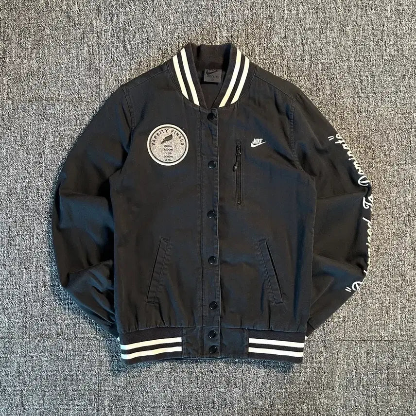[BUNJANG] Nike Lettering Varsity Jacket / 나이키 레터링 바시티 자켓