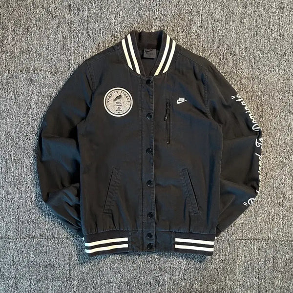 [BUNJANG] Nike Lettering Varsity Jacket / 나이키 레터링 바시티 자켓