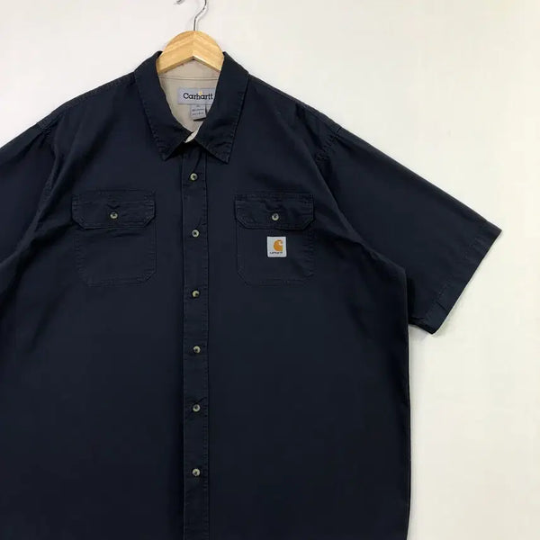 [BUNJANG] Carhartt Dark Navy Work Shirt XXL / Xxl 칼하트 다크네이비 워크 셔츠