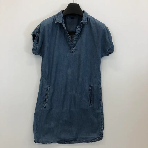[BUNJANG] Theory Denim Midi Dress Size 4 (66) / 띠어리 반팔 데님원피스 66