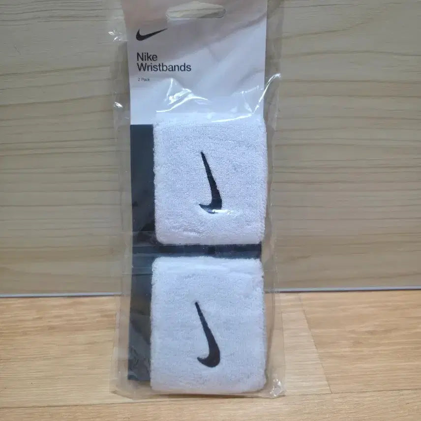 [BUNJANG] Nike Sports Wristbands 2-Pack White / 나이키 스포츠 손목 보호대 2개 세트 화이트