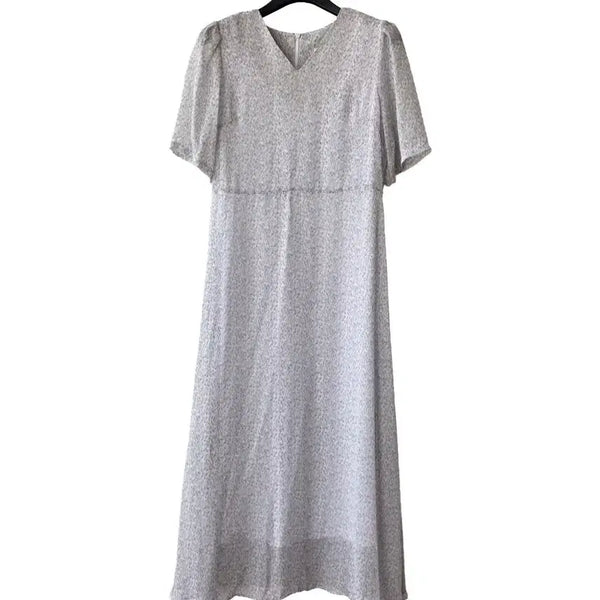 [BUNJANG] Patterned Chiffon A-Line Dress / S/무늬 쉬폰 A라인원피스
