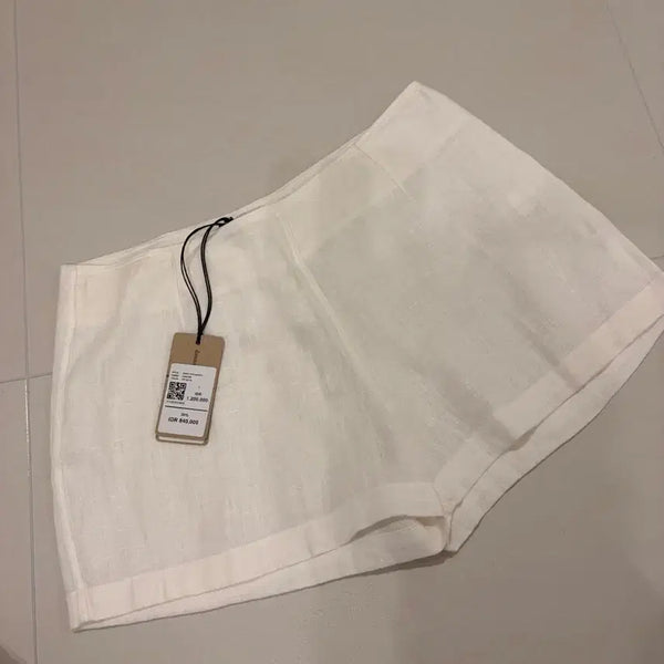[BUNJANG] 100% Linen Linen Shorts / 린넨 100% 리넨반바지