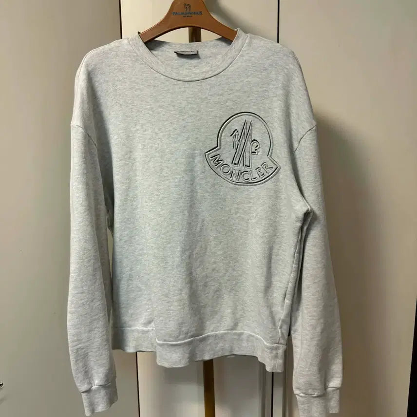 [BUNJANG] Moncler Grey Sweatshirt / 몽클레어 맨투맨