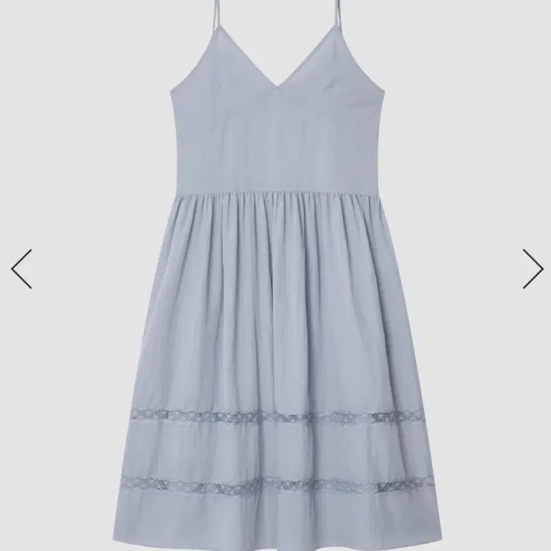 [BUNJANG] Minuit Muet Freckle Pleated Dress - Sky Blue / 오드캐롤 원피스 하늘색 미닛뮤트 프레클 플레따