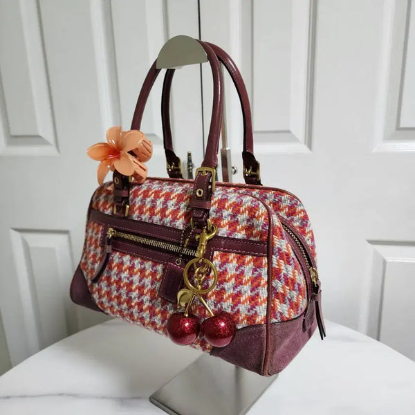 [BUNJANG] Coach Hampton Tweed Tote Satchel Bag (Limited Edition) / ##한정판) 코치 햄튼 트위드 토트, 사첼백