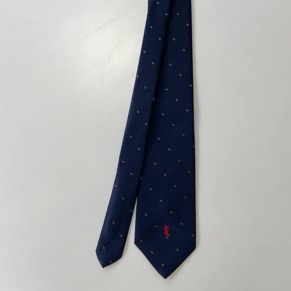 [BUNJANG] Saint Laurent YSL Simple Logo Necktie 7.8cm / 입생로랑(YSL) 명품 정품 심플로고 넥타이 7.8cm