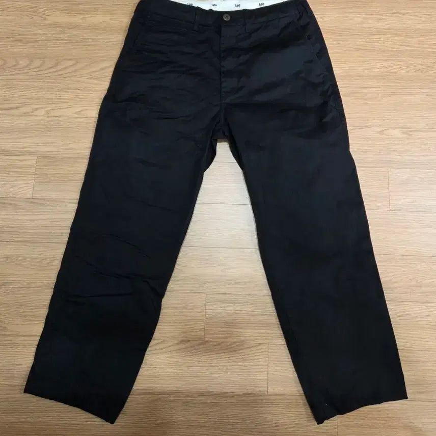 [BUNJANG] LEE Cotton Pants Black / LEE(리) 면바지
