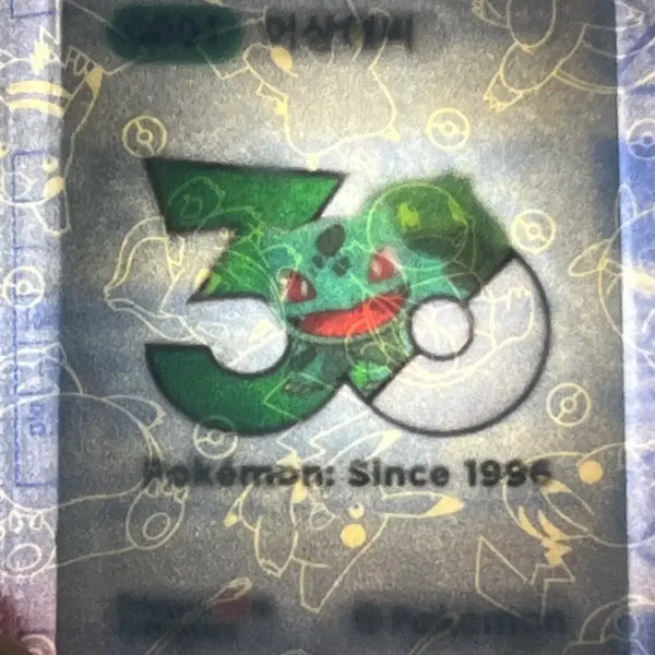 [BUNJANG] Pokemon Bulbasaur 30th Anniversary Sticker (Slightly Creased) / 포켓몬 이상해씨30주년 띠부씰(약간구겨짐)5500원